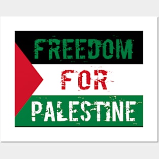 Freedom for Palestine Flag Artwork Posters and Art